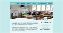 Desktop Screenshot of cavendishdental.co.uk
