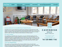 Tablet Screenshot of cavendishdental.co.uk